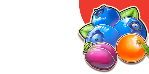 Simboli di frutta colorati che rappresentano le classiche fruit slot machine giocabili da mobile.